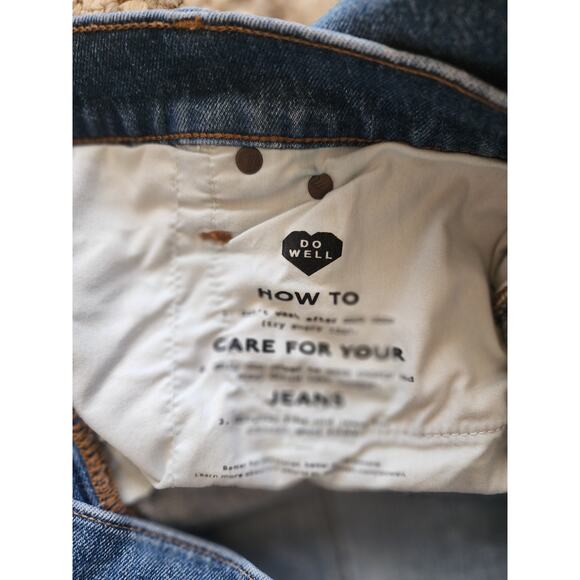 Madewell Size 32 Medium Wash Classic Straight Leg Jean 24 Inch Inseam - Picture 12 of 14